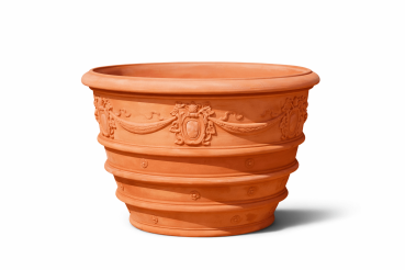 VASO PONTIFICIO – sehr großer, repräsentativer Terracottatopf aus Impruneta